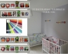 Cadre décoration chambre de bébé, animaux hiboux multicolores ,  cadeau original