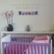 Cadre mural deco chambre bebe fille, tons rose mauve lila , cadeau de naissance original