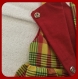 Robe en madras jaune et rouge taille 2 ans