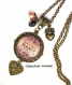 S.6.19 bijou mamie collier pendentif mamie la plus jolie dentelle bijou fantaisie bronze collier cabochon verre cadeau mamie cadeau fête des grands-mères (série 3)
