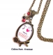 S.6.306 bijou mamie collier pendentif mamie - j'aime ma mamie coeur rouge bijou fantaisie bronze collier cabochon verre cadeau mamie cadeau fête des grands-mères (série 2)