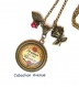 S.7.364 bijou maman collier pendentif maman rÊveuse rose bijou fantaisie bronze collier cabochon verre cadeau maman cadeau fête des mères (série 2)