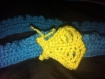 Bandeau crochet bleu