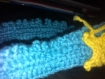 Bandeau crochet bleu