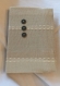 Cahier thérapeutique: le livre du bonheur coton brodé et boutons en métal style mixte
