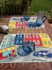 Duo de sets de table toile cirée, sets de table d'été, paire de sets de table colorés