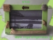 Mini cadre photo vert n°514. fabrication artisanale