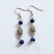 Boucles d'oreilles elfiques : comtesse julia (lapis lazuli)