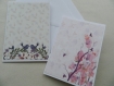 Lot de 4 cartes doubles avec enveloppes, faites à la main, thème oiseaux, carte anniversaire remerciement adulte