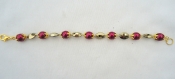 Tres beau bracelet perles nacrees et cristal swarovski 