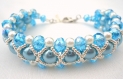 Superbe bracelet en cristal swarovski et cristal de boheme 