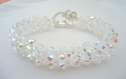 Tres beau bracelet en cristal swarovski blanc 