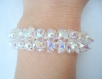 Tres beau bracelet en cristal swarovski blanc 