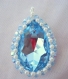 Magnifique collier avec pendentif en cristal swarovski + bo kdo 