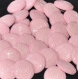 B60b2r / mercerie bouton plastique rose rose à motif 18mm vendus à l'unité