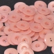 B60d2r / mercerie bouton plastique rose saumon 18mm vendus à l'unité