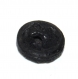 853r / petit bouton ancien en verre noir ou en jais 9mm