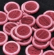 B60k3r / mercerie boutons plastique rouge bordeaux 22mm vendus à l'unité