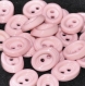 B60l1r / mercerie boutons plastique rose 11mm x 15mm vendus à l'unité