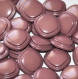 B61a1r / mercerie boutons carrés plastique marron 20mm vendus à l'unité