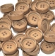 B61b1r / mercerie boutons plastique marron 17mm vendus à l'unité