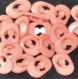 B62d1r / mercerie boutons ovales plastique rose 8mm x 12mm vendus à l'unité