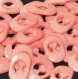 B62d3r / mercerie boutons ovales plastique rose 12mm x 18mm vendus à l'unité
