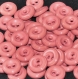 B62g1r / mercerie boutons plastique rose 15mm vendus à l'unité