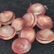 B62i1r / mercerie boutons ovales coloris vieux rose 14mm x 12mm vendus à l'unité