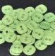 B63b1r / mercerie boutons carrés plastique vert 14mm vendus à l'unité