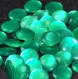 B63h1r / mercerie boutons ronds coloris vert irisé 12mm vendus à l'unité