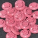 B64c1r / mercerie boutons coloris rose et argenté 18mm vendus à l'unité