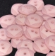 B64f2r / mercerie boutons carrés plastique rose 16mm vendus à l'unité