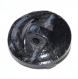 474r / joli petit bouton ancien verre noir 13mm vendu à l'unité 