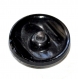 907r / bouton ancien original en verre noir et blanc 18mm vendu à l'unité