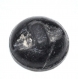 913r / petit bouton ancien original en verre noir ou en jais ancre marine 10mm vendu à l'unité