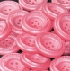 B66d2r / mercerie boutons plastique rose nacré 26mm vendus à l'unité
