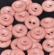 B66g1r / mercerie boutons plastique vieux rose 15mm vendus à l'unité
