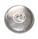 963r / bouton vintage original métal argenté patiné portrait de femme 22mm vendu à l'unité