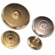 982r / mercerie lot de 4 boutons assortis métal doré argenté patiné 