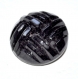 989r / gros bouton couture ancien en verre noir 22mm vendu à l'unité