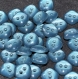 B68d1r /  boutons plastique bleu 10mm vendu à l'unité