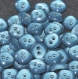 B68d2r /  boutons plastique bleu 12mm vendu à l'unité
