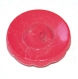 993r / bouton ancien en verre rouge et blanc 18mm  vendu à l'unité