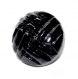 998r / bouton couture ancien en verre noir 13mm vendu à l'unité