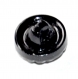 998r / bouton couture ancien en verre noir 13mm vendu à l'unité