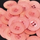 B69e2r /  mercerie boutons plastique rose 23mm vendu à l'unité