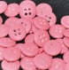 B69h1r /  mercerie boutons plastique rose 12mm vendu à l'unité