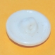 743r / bouton ancien en verre blanc à motif texturé 18mm 