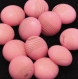 B71b2r / mercerie lot de 5 petits boutons boules plastique rose 14mm